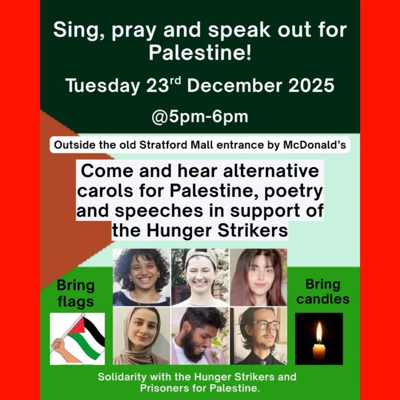 Sing, pray and speak out for Palestine!