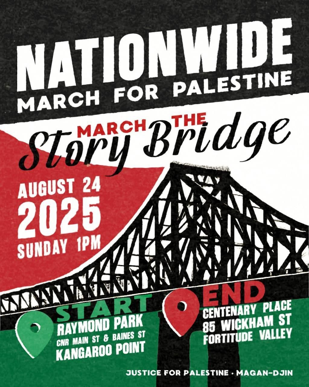 NATIONWIDE MARCH FOR PALESTINE (Brisbane)