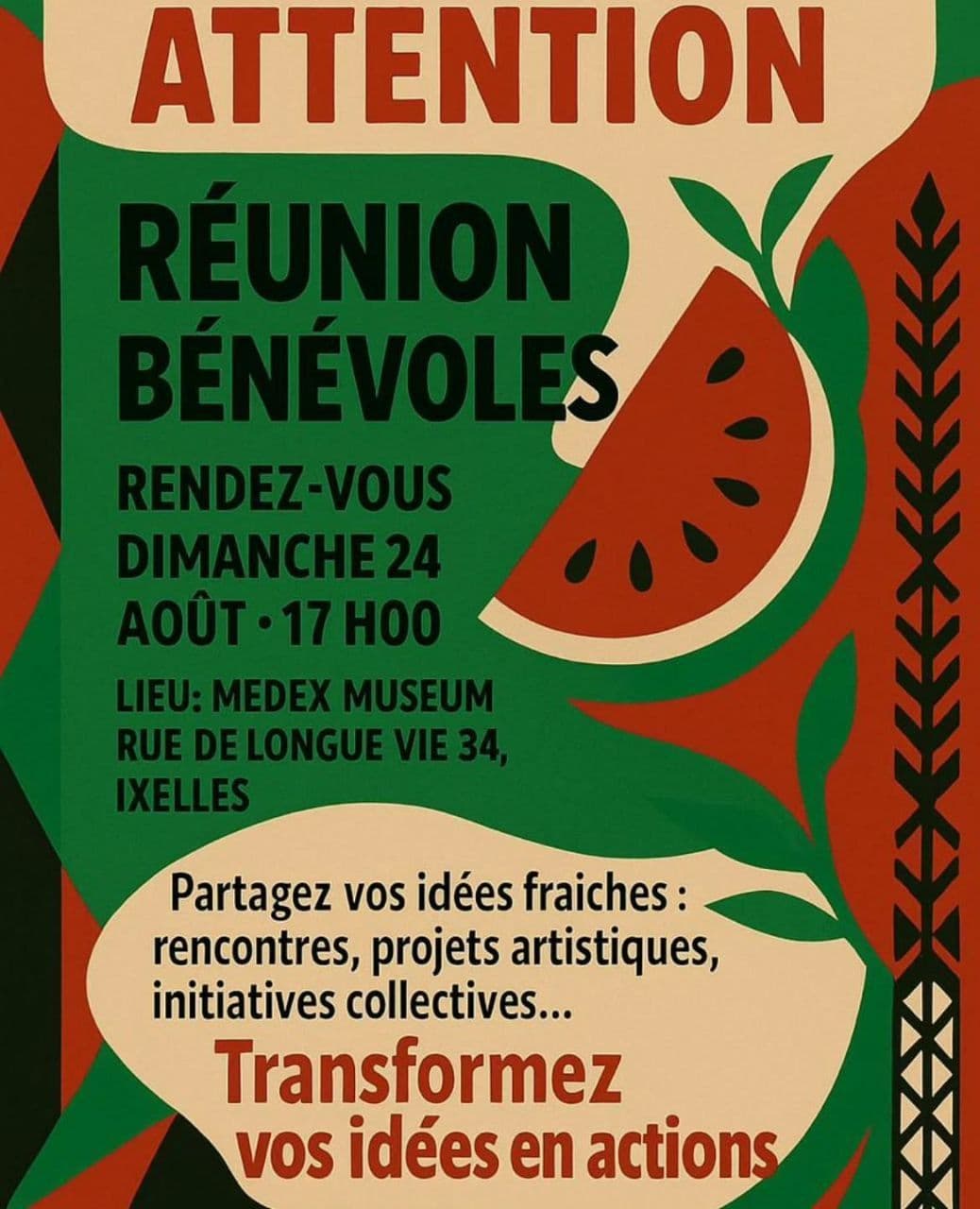 RÉUNION BÉNÉVOLES