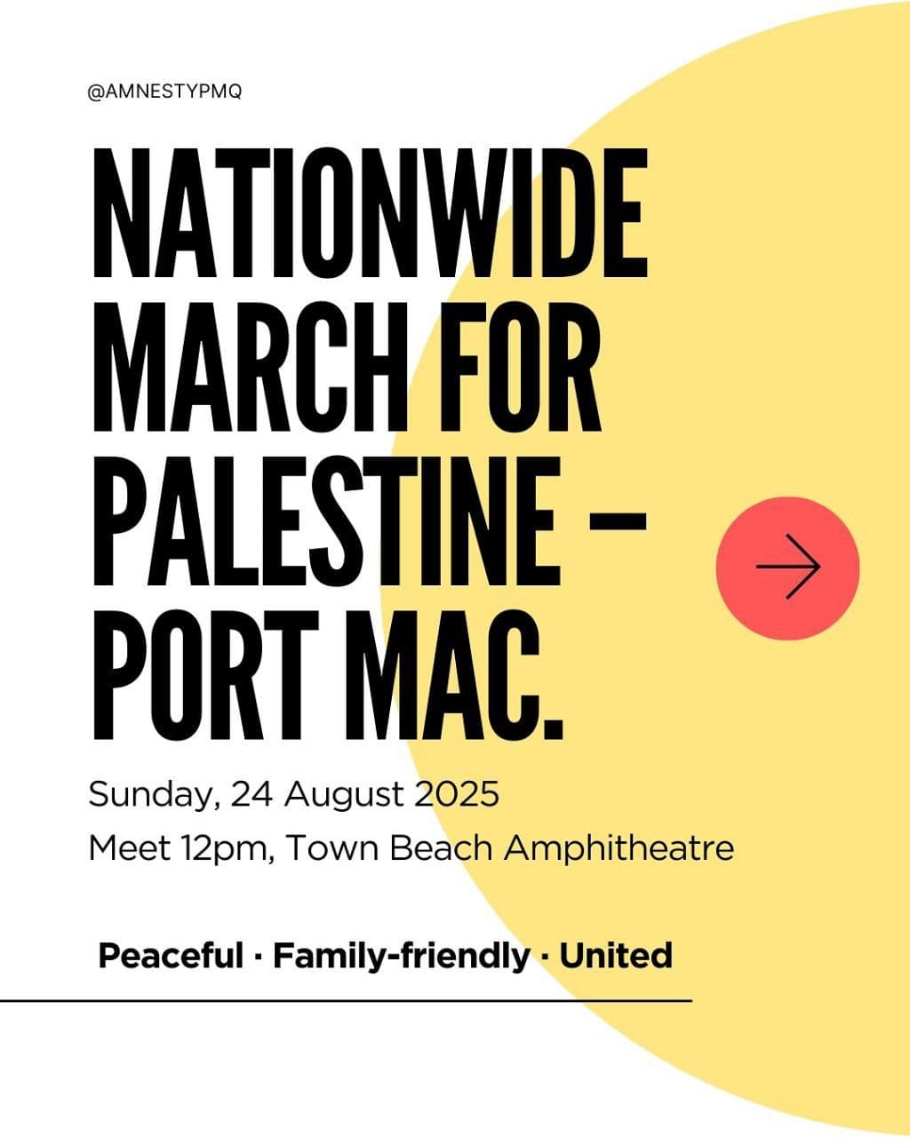 NATIONWIDE MARCH FOR PALESTINE - PORT MAC