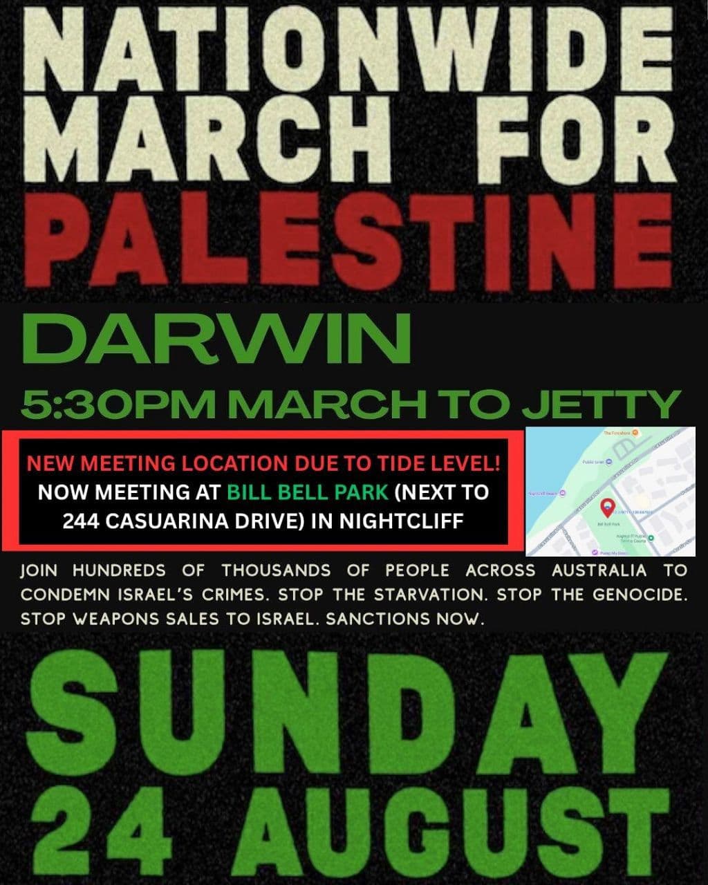 NATIONWIDE MARCH FOR PALESTINE (Nightcliff)