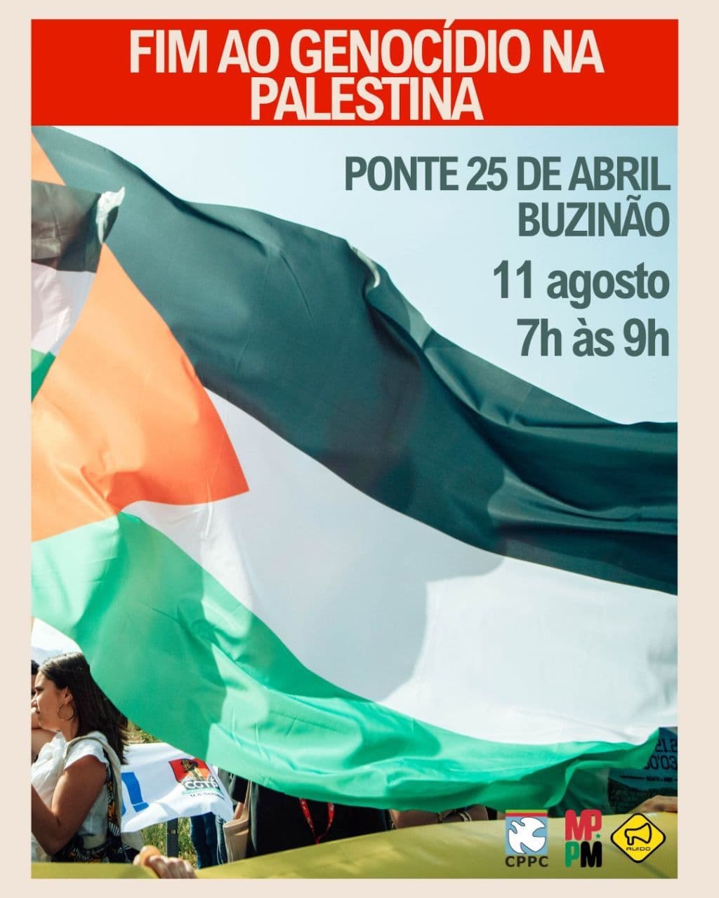 FIM AO GENOCÍDIO NA PALESTINA