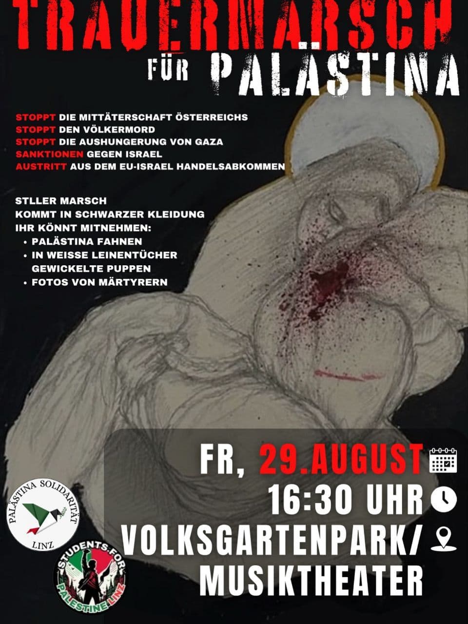 TRAUERMARSCH FÜR PALASTINA