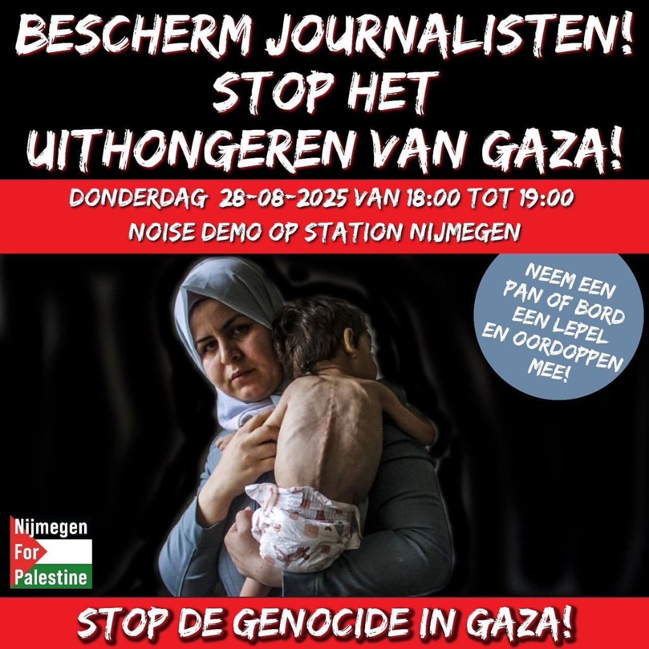 STOP DE GENOCIDE IN GAZA!