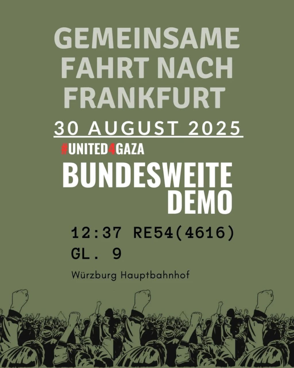 GEMEINSAME FAHRT NACH FRANKFURT