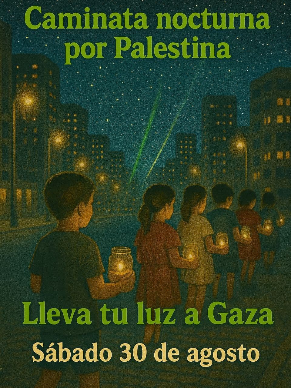 Caminata nocturna por Palestina