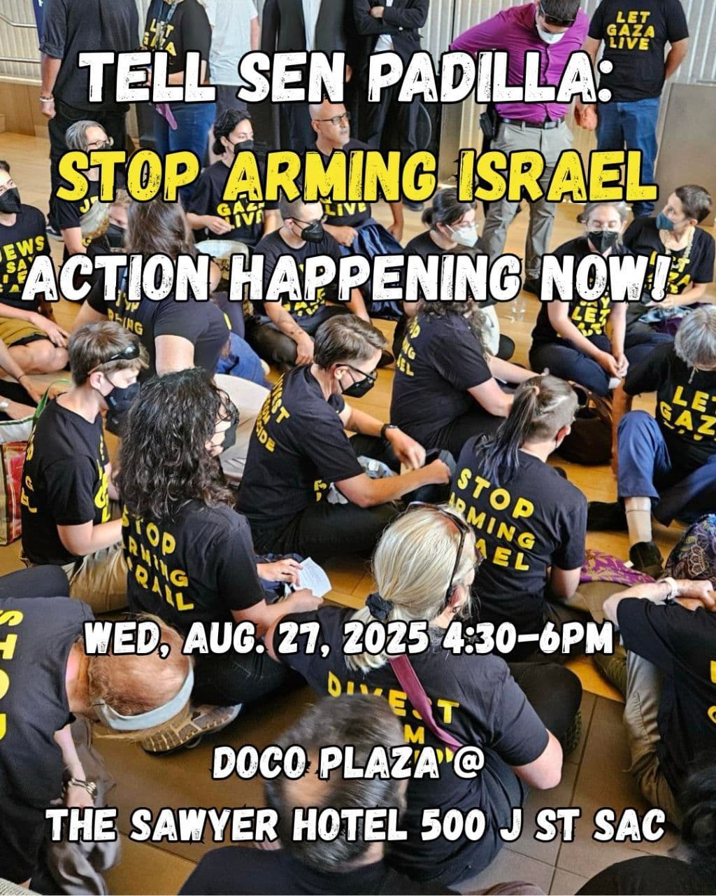 SACRAMENTO IMMEDIATE CALL TO ACTION