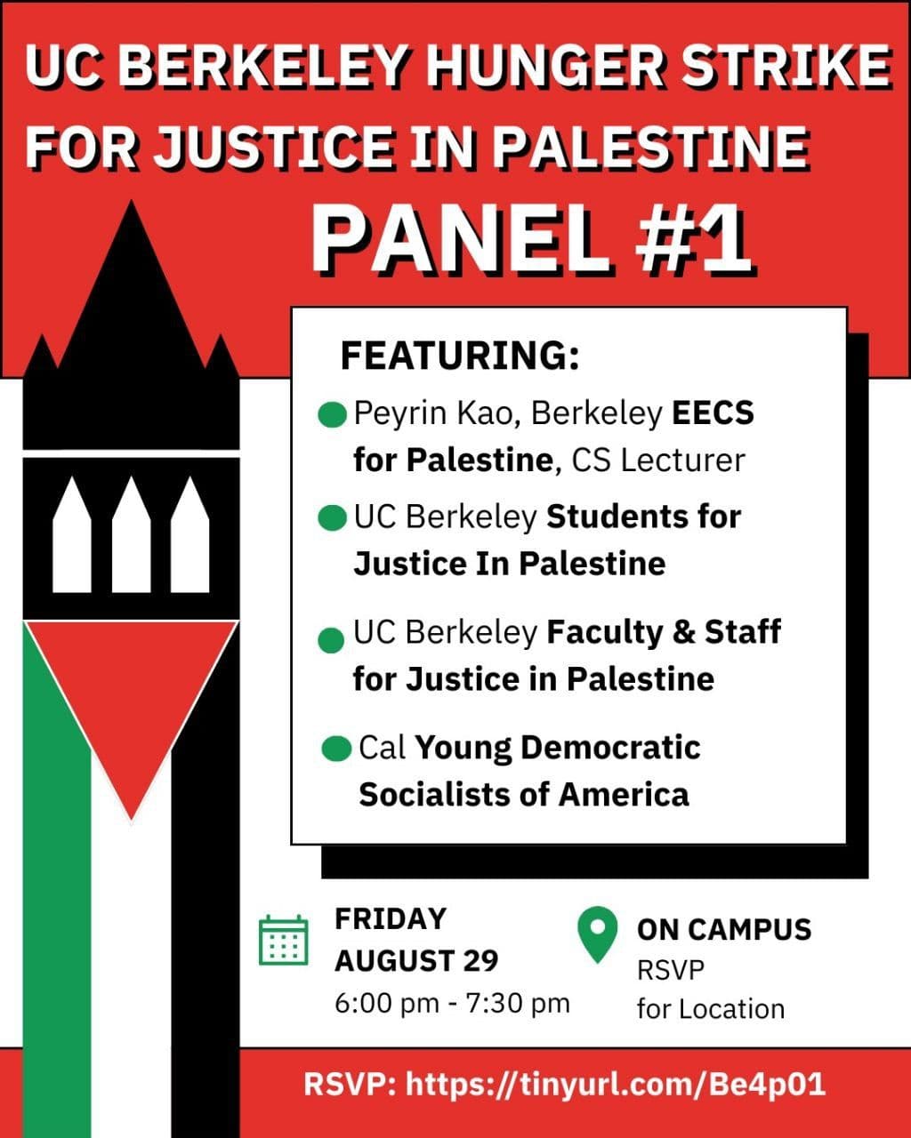 UC BERKELEY HUNGER STRIKE FOR JUSTICE IN PALESTINE