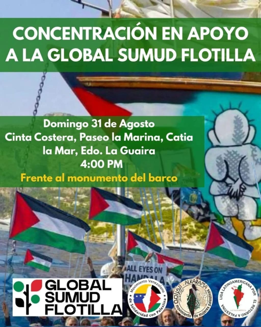 CONCENTRACIÓN EN APOYO A LA GLOBAL SUMUD FLOTILLA