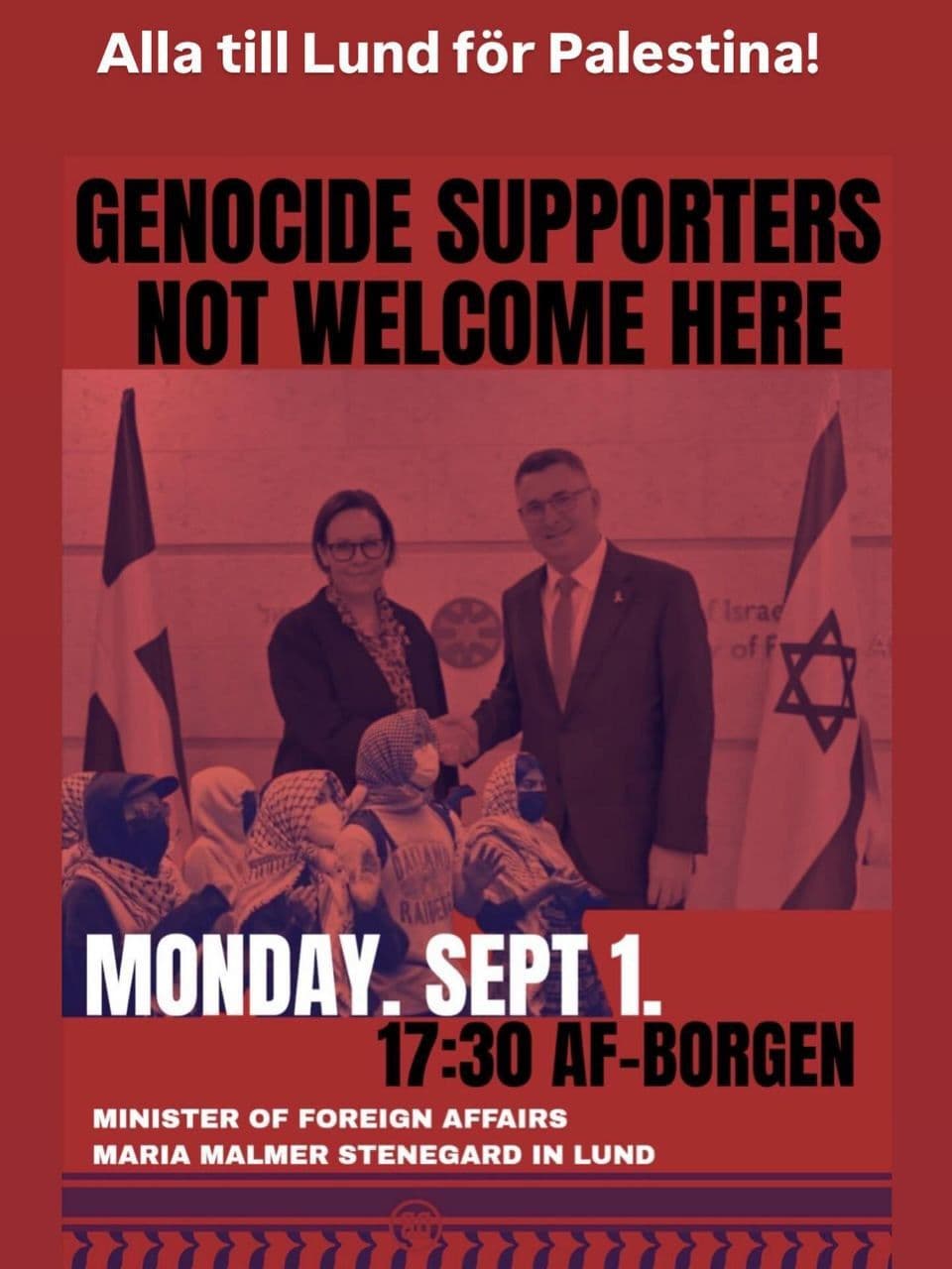 GENOCIDE SUPPORTERS NOT WELCOME HERE
