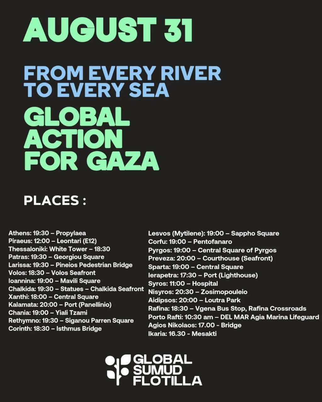 GLOBAL ACTION FOR GAZA (Ikaria)