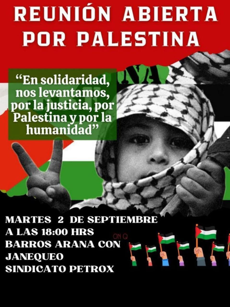 REUNIÓN ABIERTA POR PALESTINA