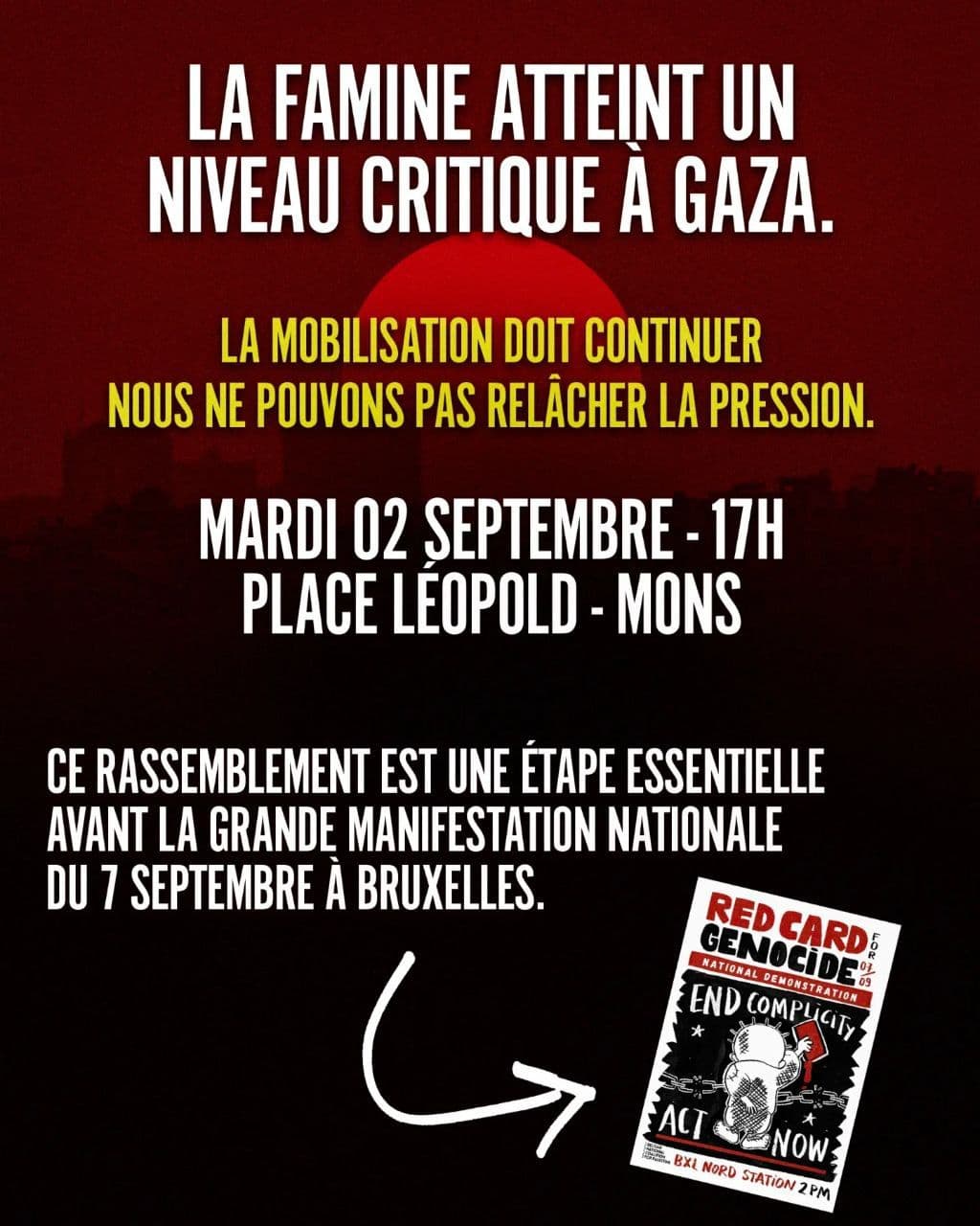 LA FAMINE ATTEINT UN NIVEAU CRITIQUE A GAZA