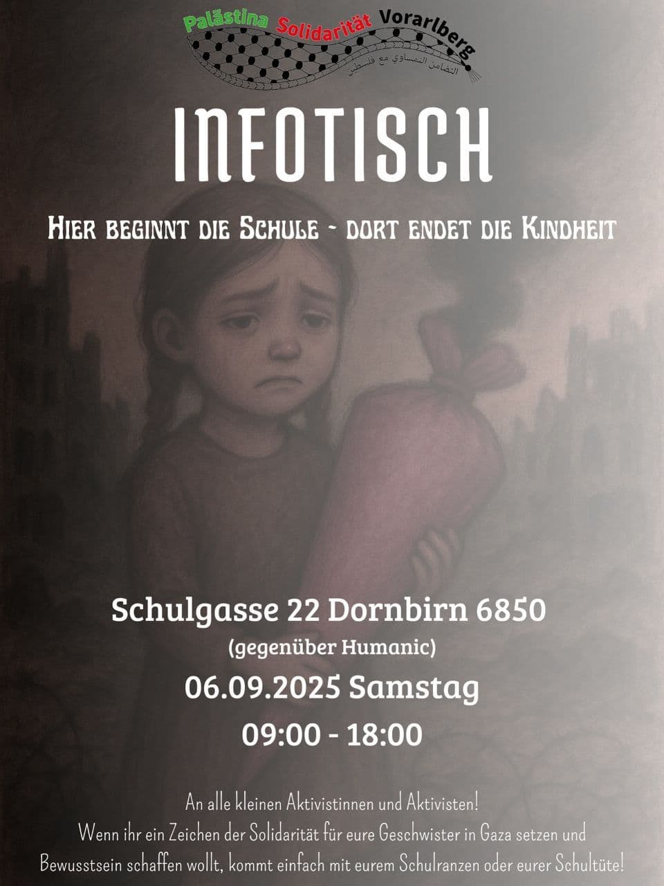 HIER BEGINNT DIE SCHULE - DORT ENDET DIE KINDHEIT
