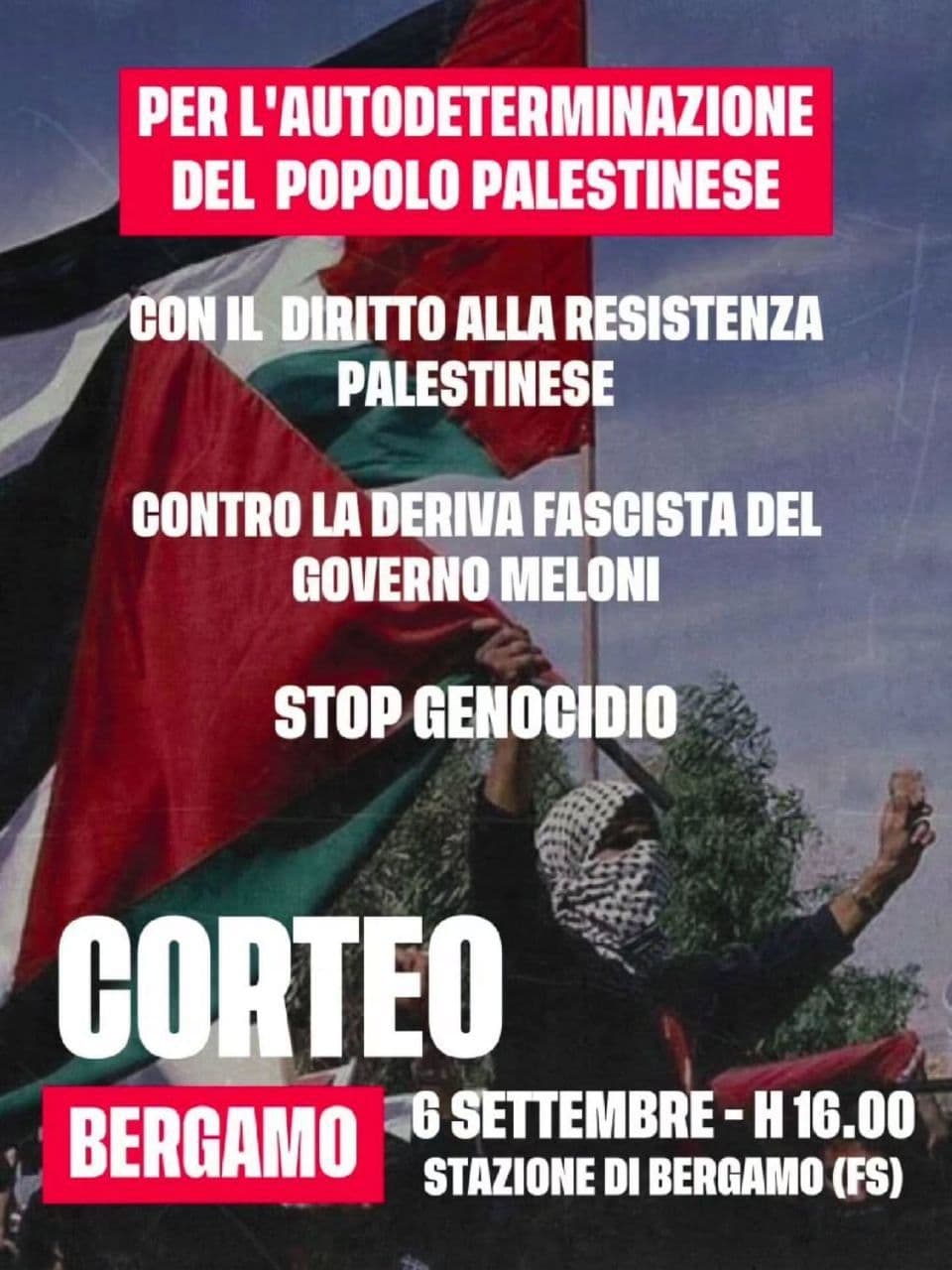 PER L'AUTODETERMINAZIONE DEL POPOLO PALESTINESE