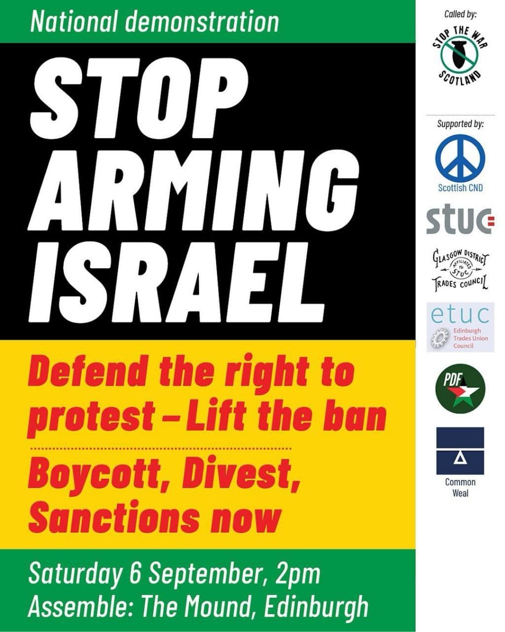 STOP ARMING ISRAEL