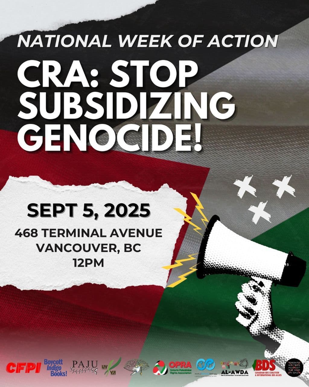 CRA:STOP SUBSIDIZING GENOCIDE!