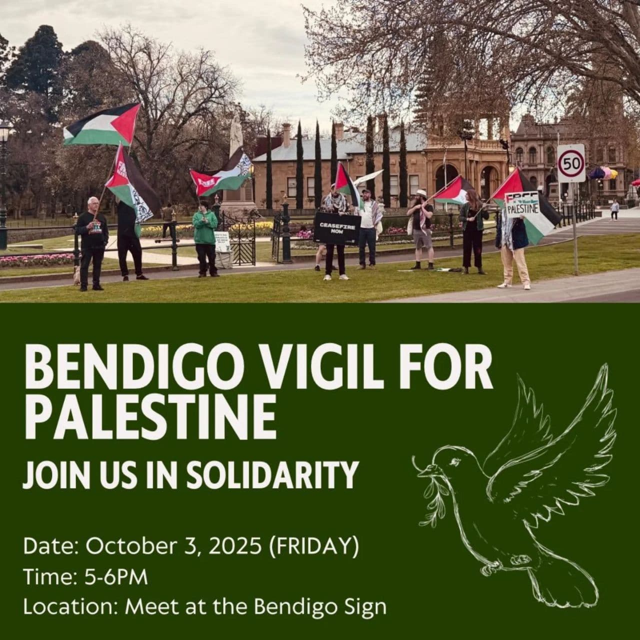 BENDIGO VIGIL FOR PALESTINE