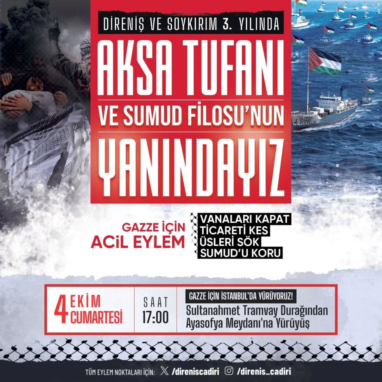 AKSA TUFHNI VE SUMUD FILOSU'NUN YANINDAYIZ