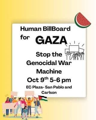 Human BillBoard for GAZA