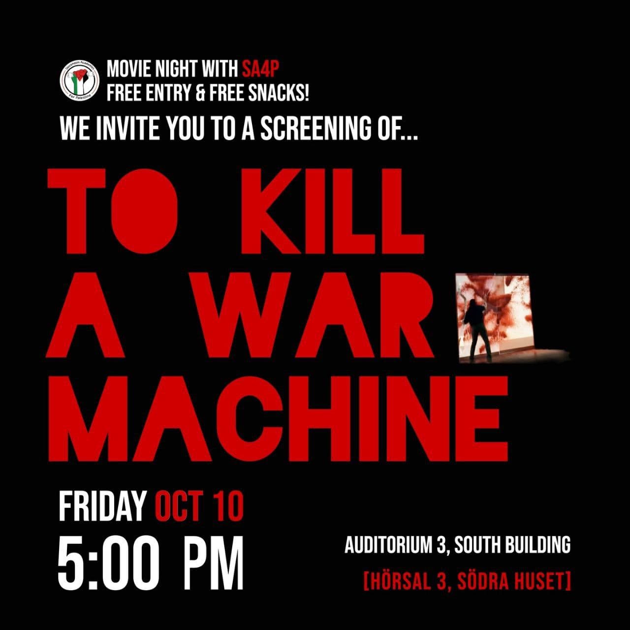 TO KILL A WAR MACHINE