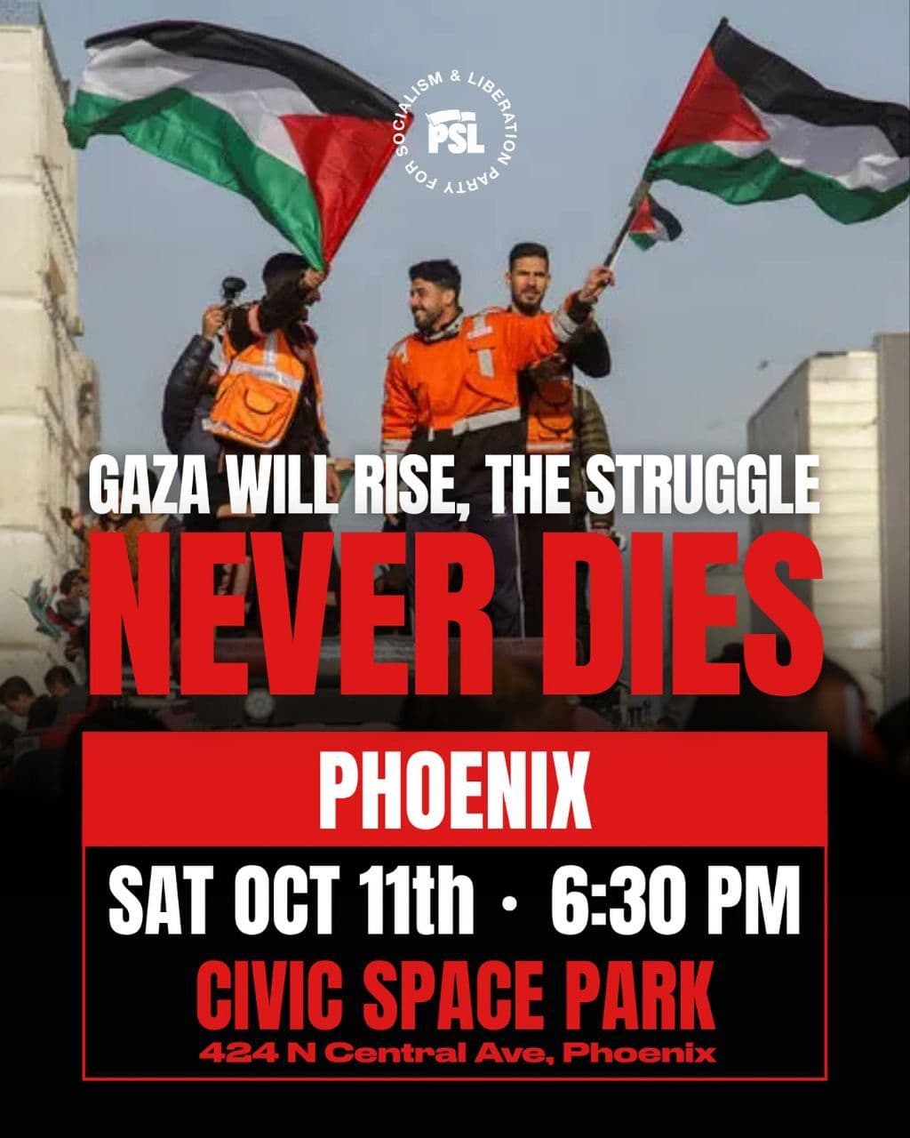 GAZA WILL RISE, THE STRUGGLE NEVER DIES