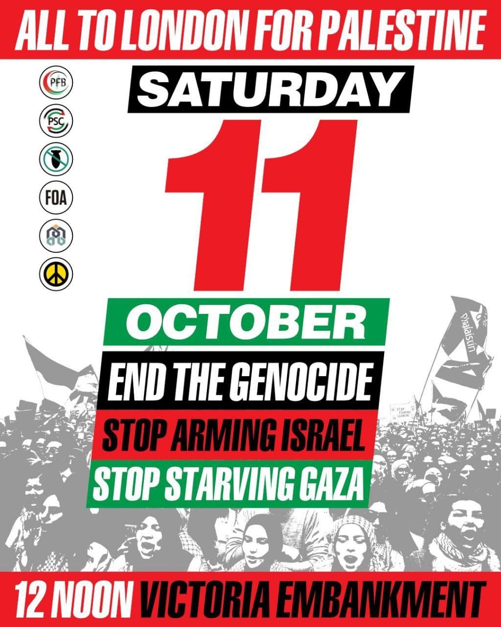  ALL TO LONDON FOR PALESTINE