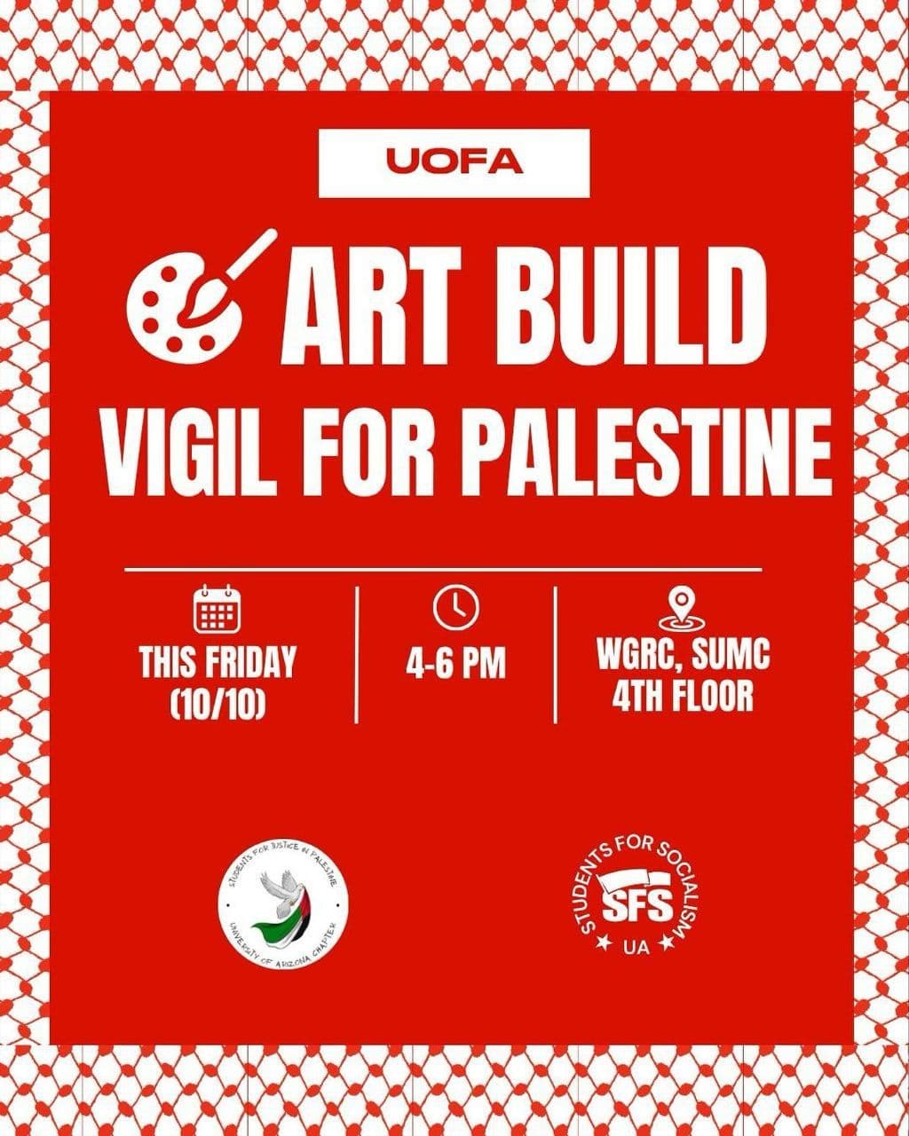 ART BUILD VIGIL FOR PALESTINE