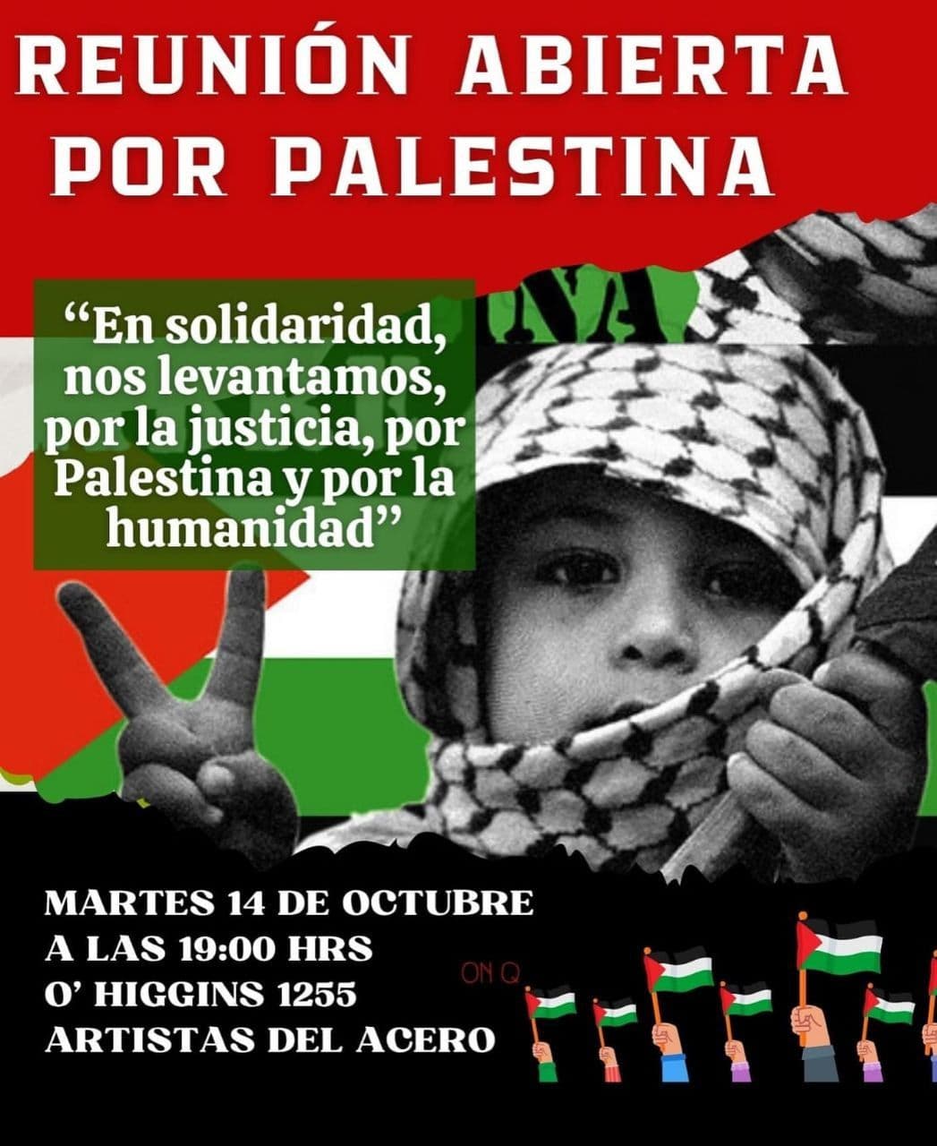 REUNIÓN ABIERTA POR PALESTINA