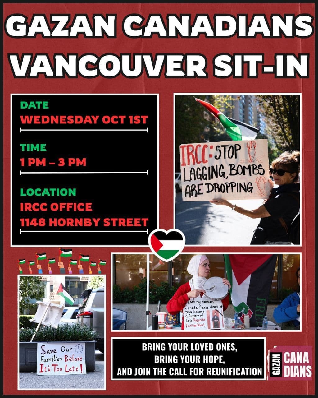 GAZAN CANADIANS VANCOUVER SIT-IN