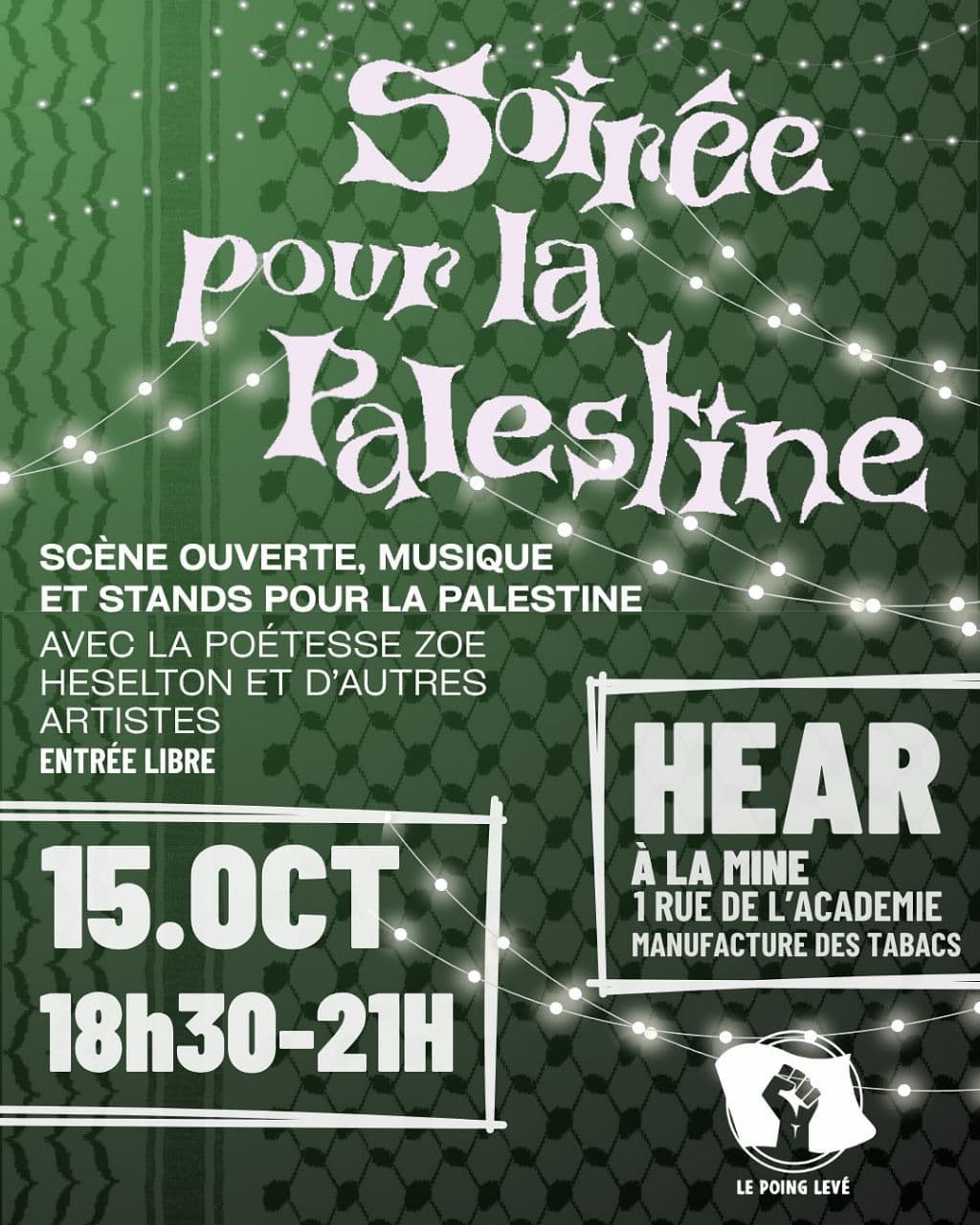 Soirée pour la Palestine