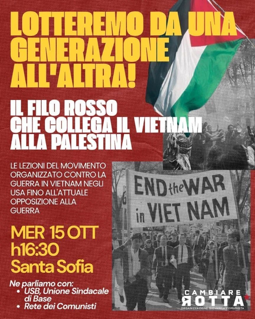 LOTTEREMO DA UNA GENERAZIONE ALL'ALTRA!