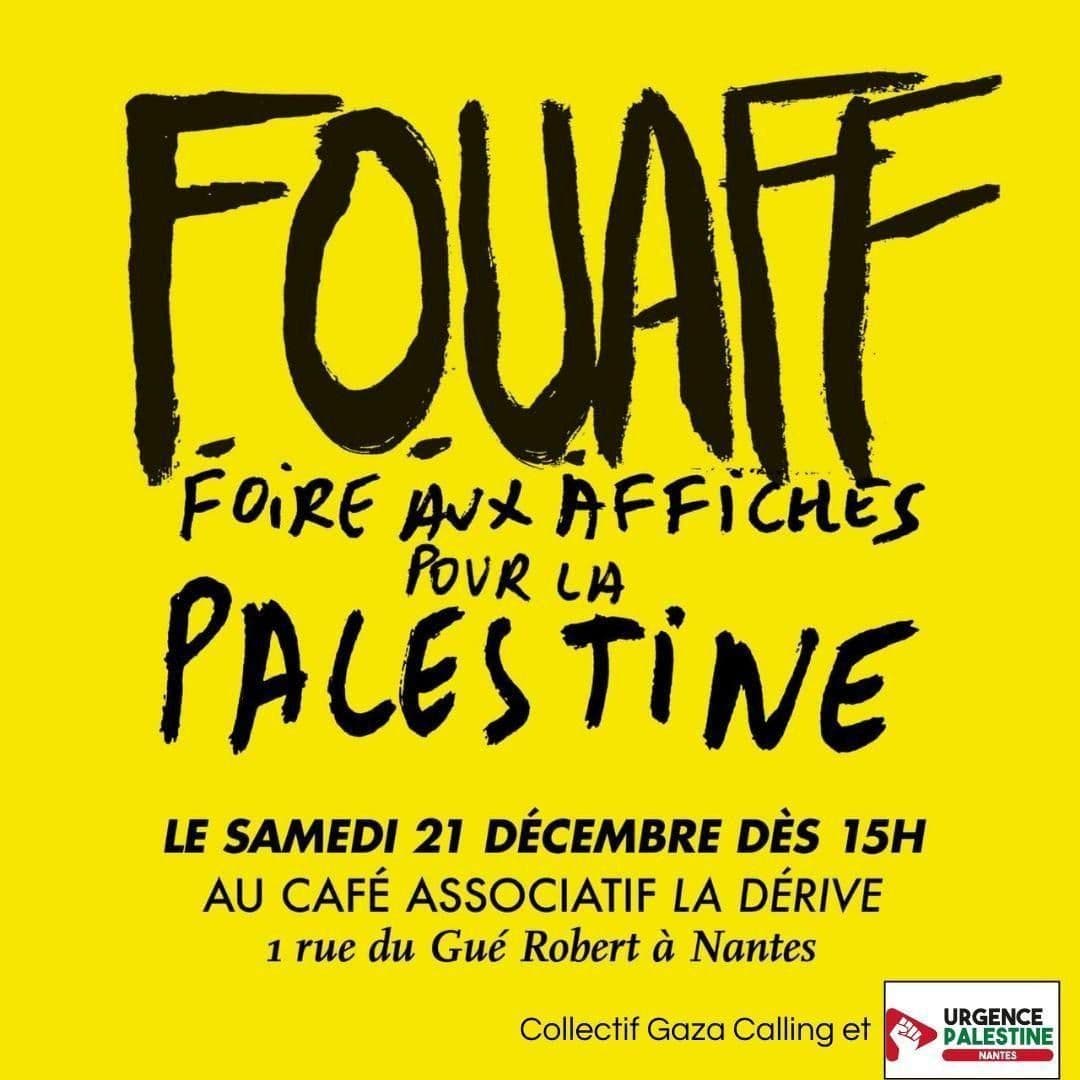 FOUAFF FOiRE AUX AFFiCHES POUR LA PALESTiNE