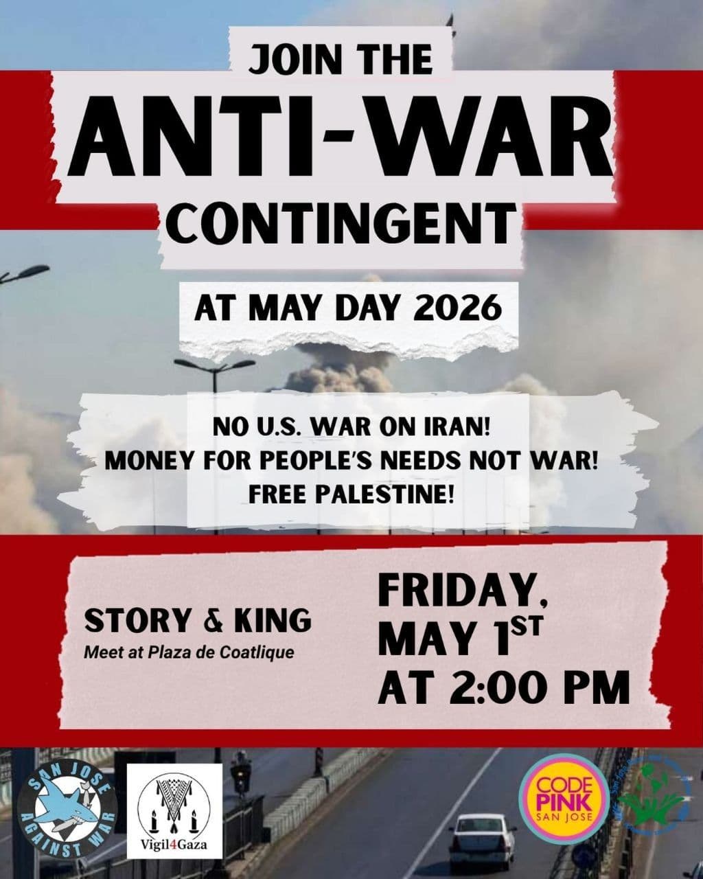 JOIN THE ANTI-WAR CONTINGENT
