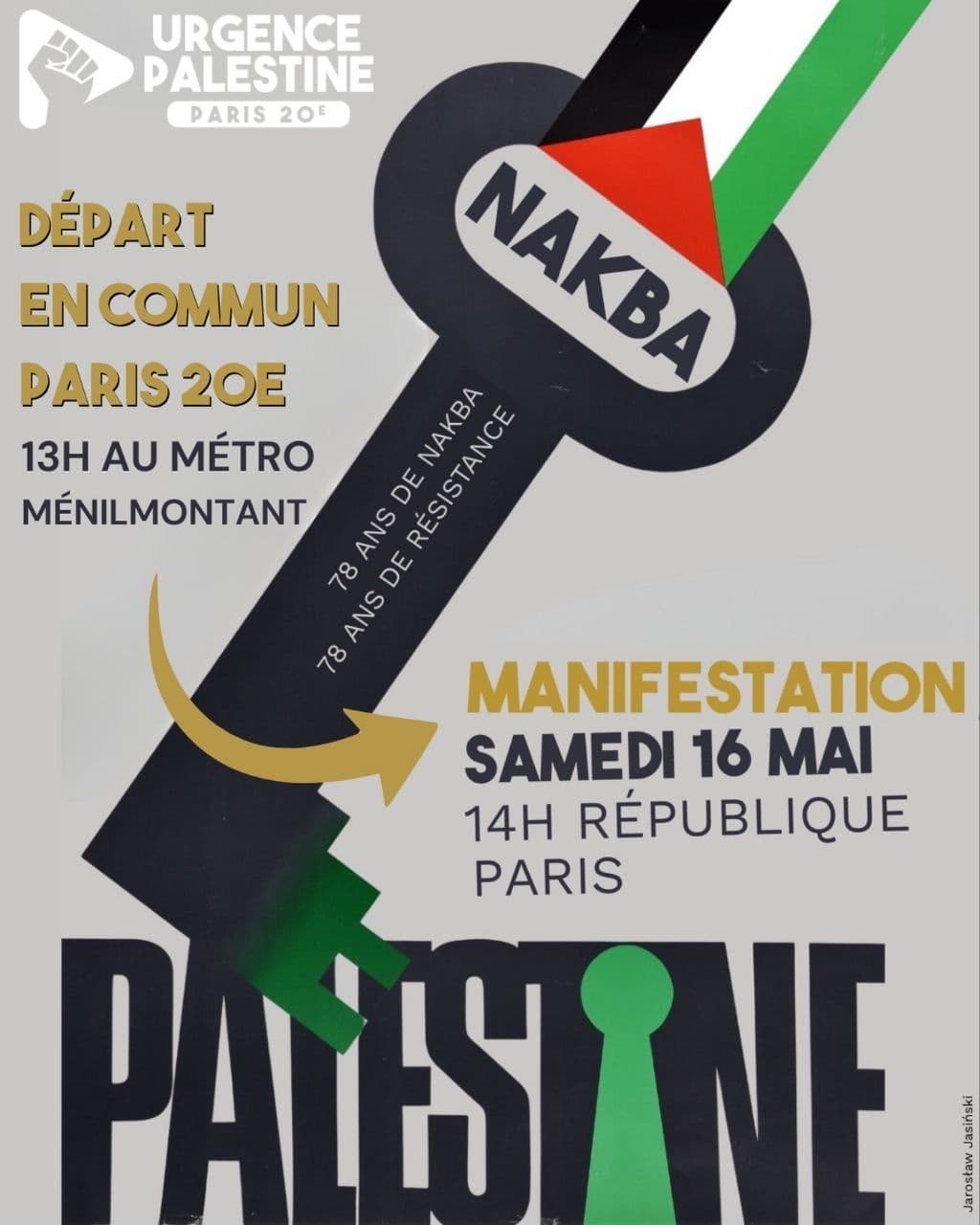 Urgence Palestine Paris 20e