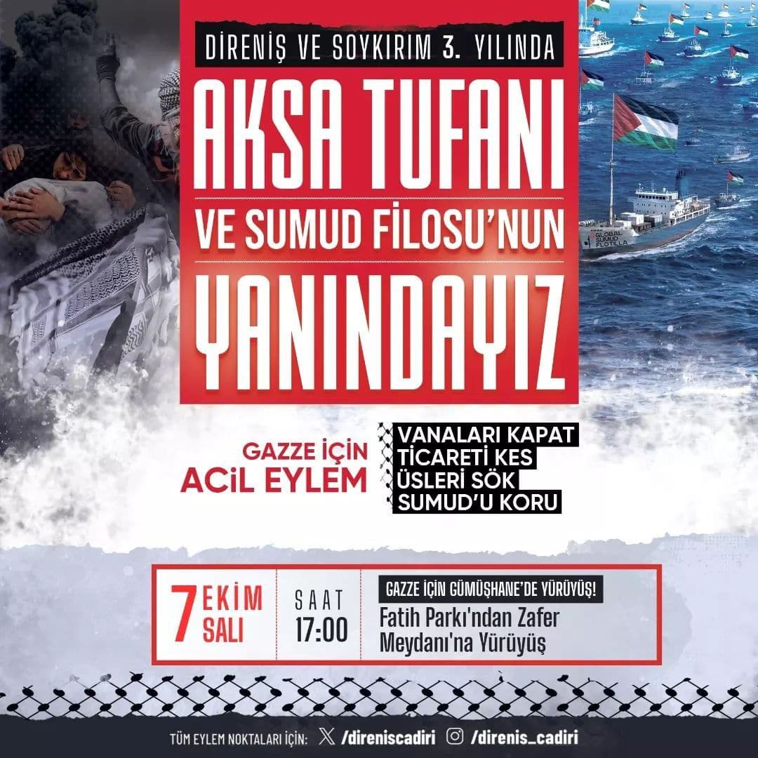 AKSA TUFANI VE SUMUD FILOSU'NUN YANINDAYIL