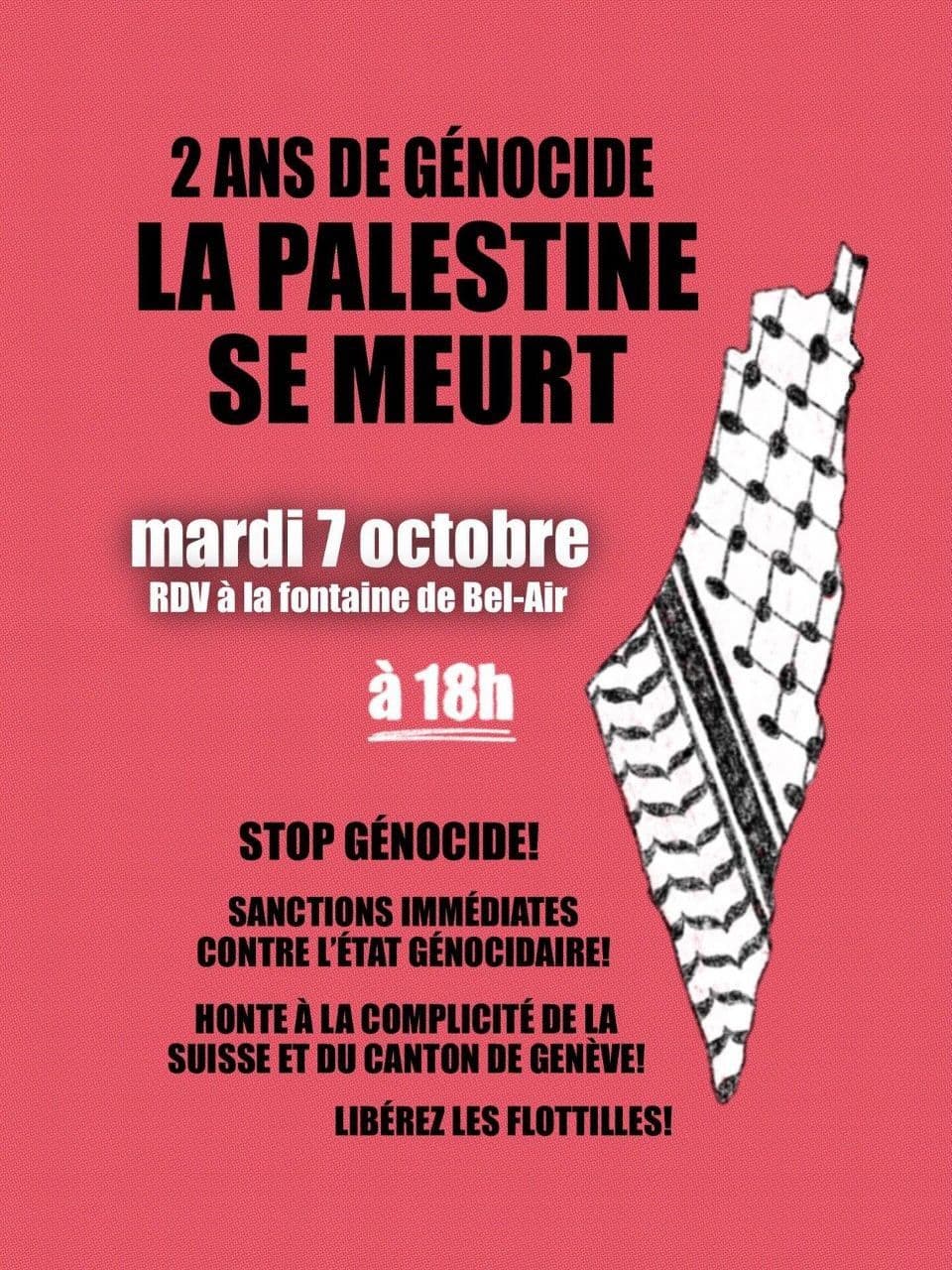 LA PALESTINE SE MEURT