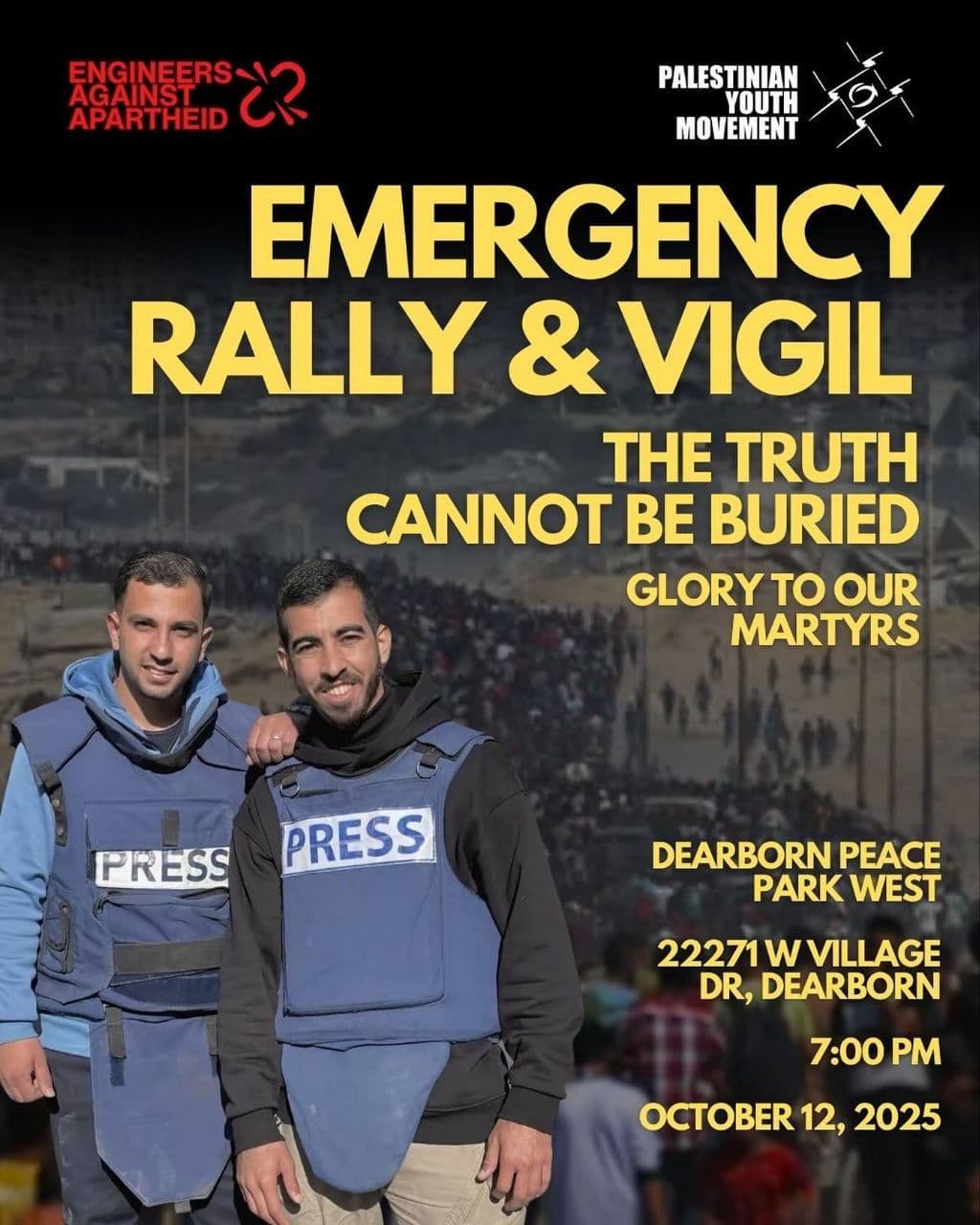 EMERGENCY RALLY & VIGIL