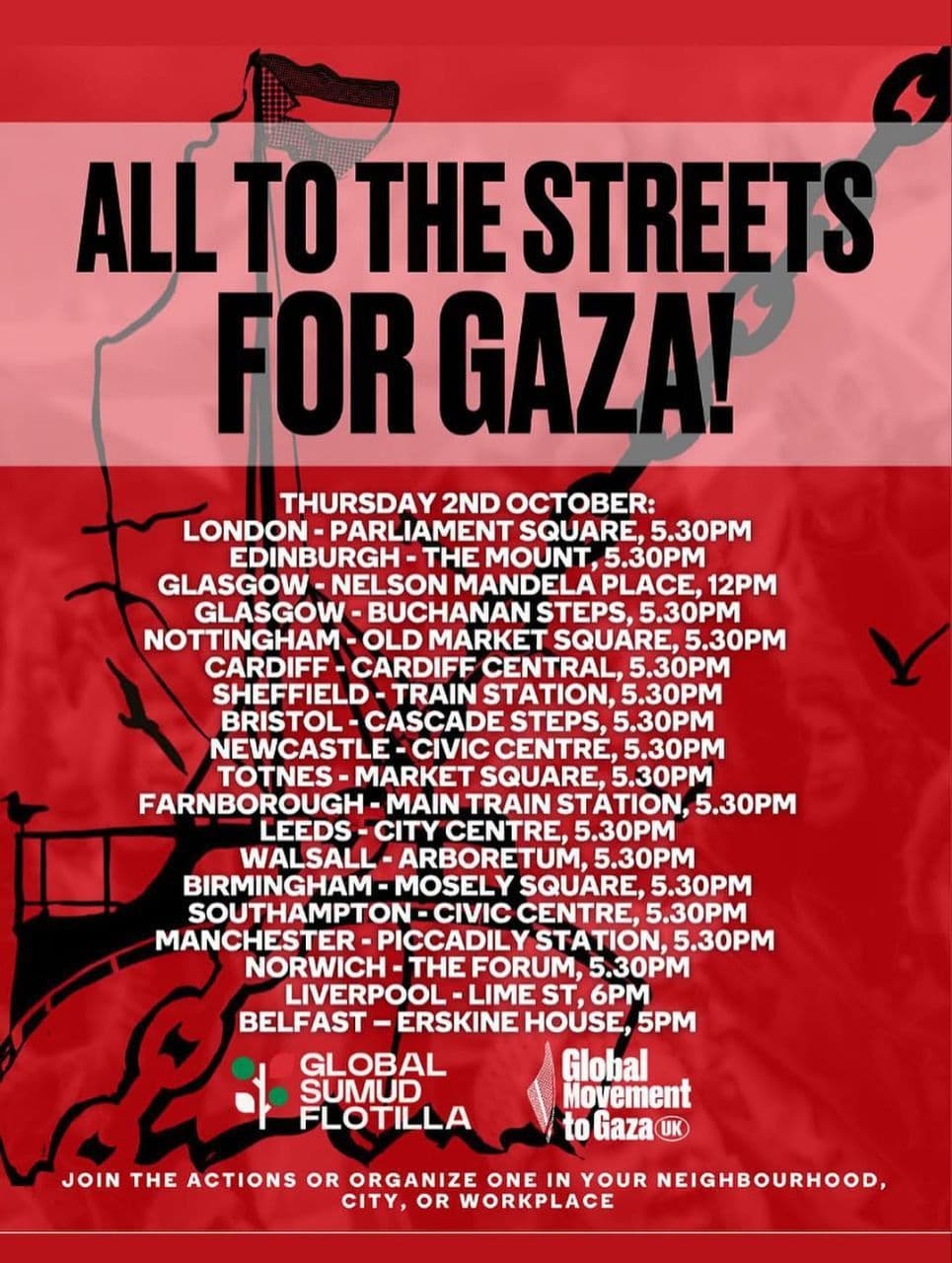 ALL TO THE STREETS FOR GAZA! / MANCHESTER