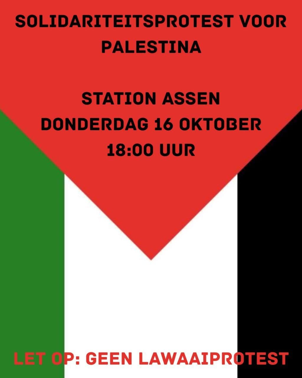 SOLIDARITEITSPROTEST VOOR PALESTINA