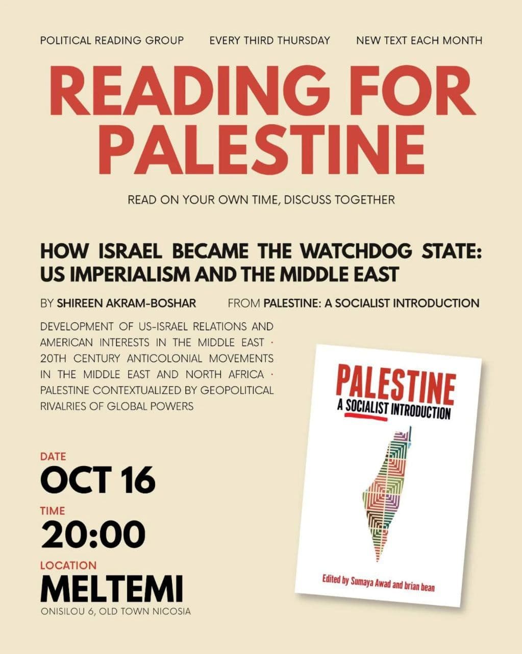 READING FOR PALESTINE