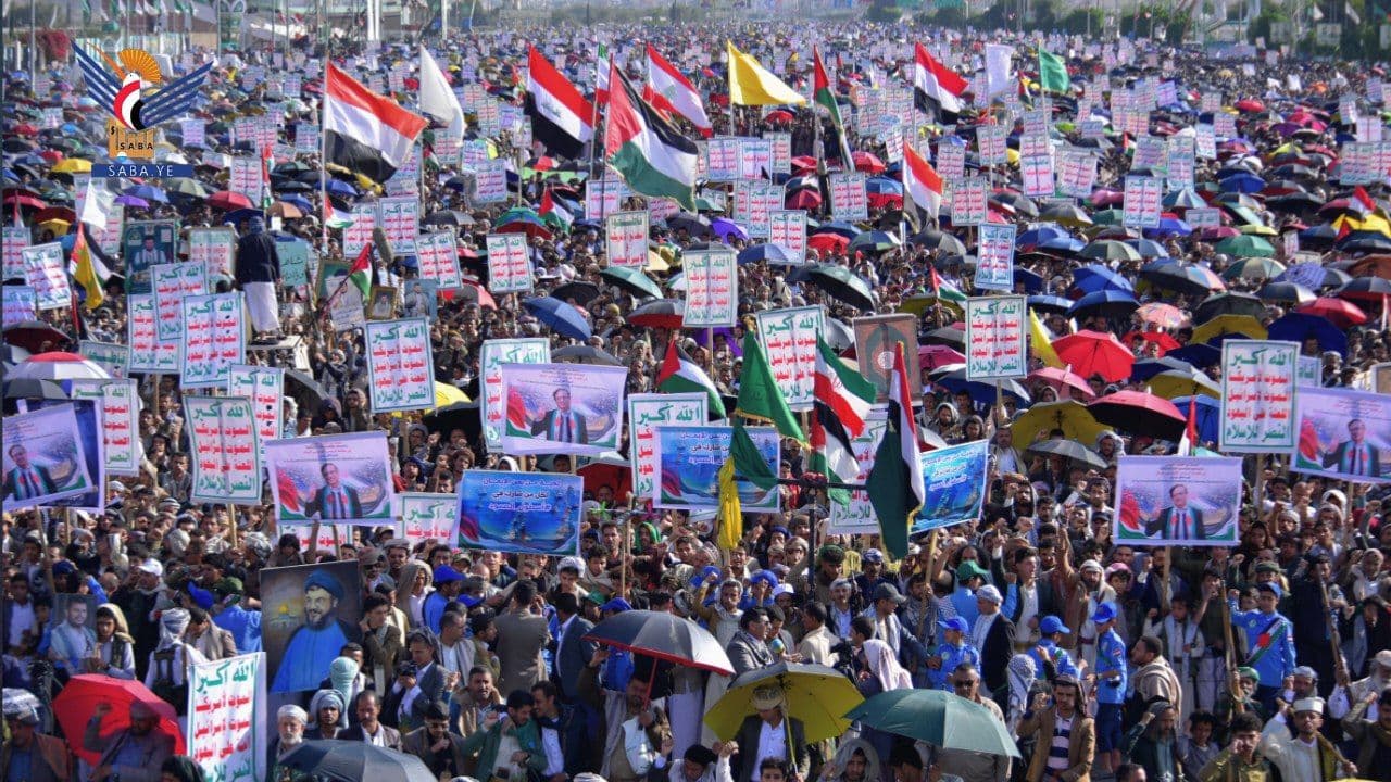 رفضاً للمؤامرة الصهيوأمريكية .. وثباتاً مع غزة حتى النصر / صنعا