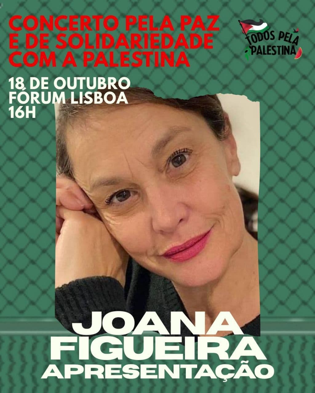 CONCERTO PELA PAZ E DE SOLIDARIEDADE COM A PALESTINA