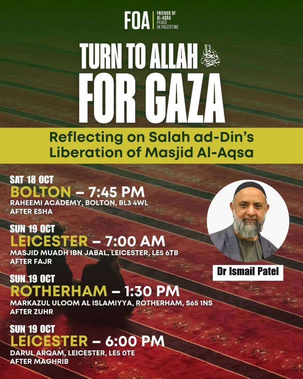 TURN TO ALLAH FOR GAZA / Leicester