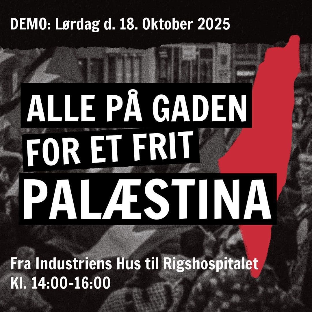 ALLE PÄ GADEN FOR ET FRIT Palæstina