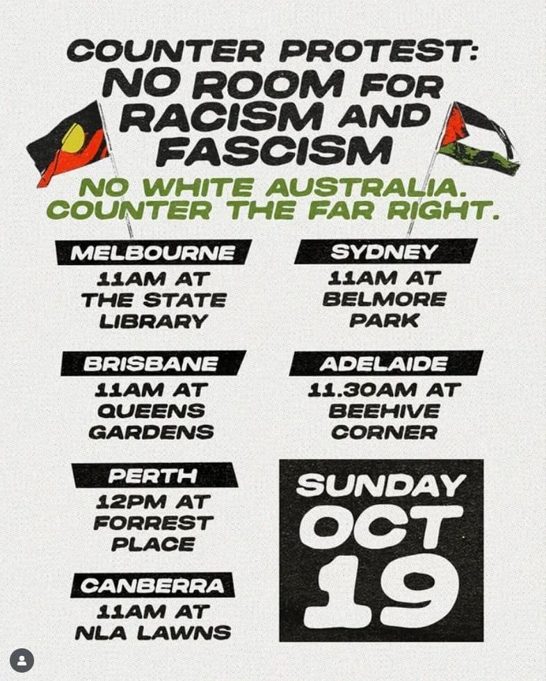 NO ROOM FOR RACISM AND FASCISM / Adelaide