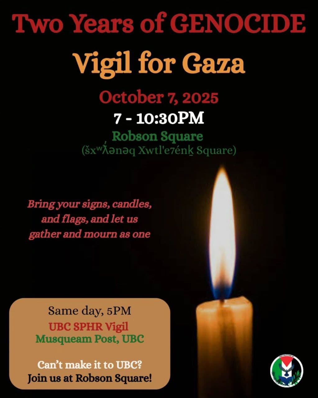 Vigil for Gaza