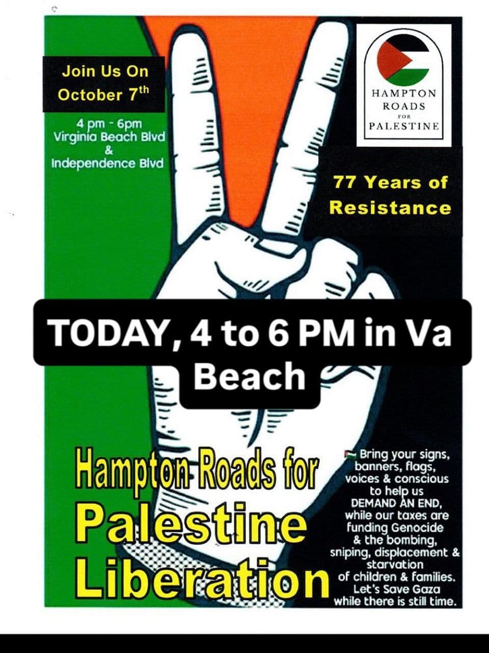 Hampton Roads for Palestine liberation