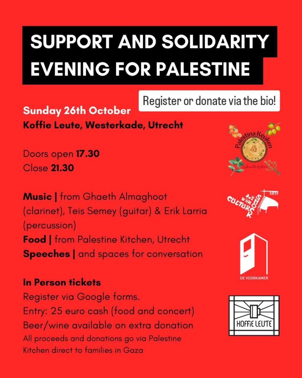 SUPPORT AND SOLIDARITY EVENING FOR PALESTINE