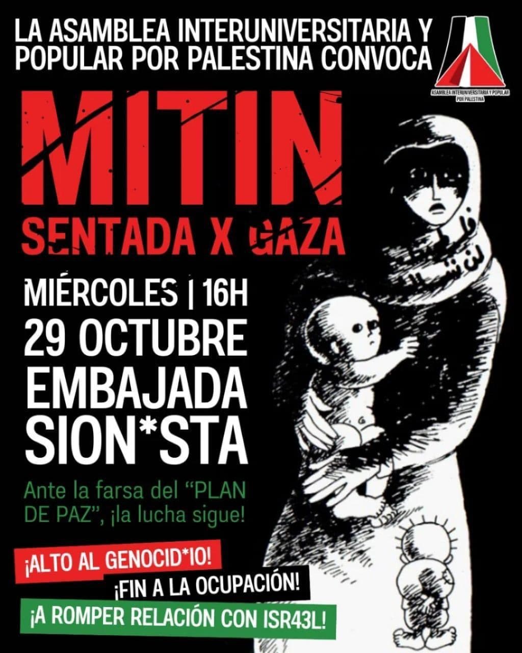 MITIN SENTADA X GAZA